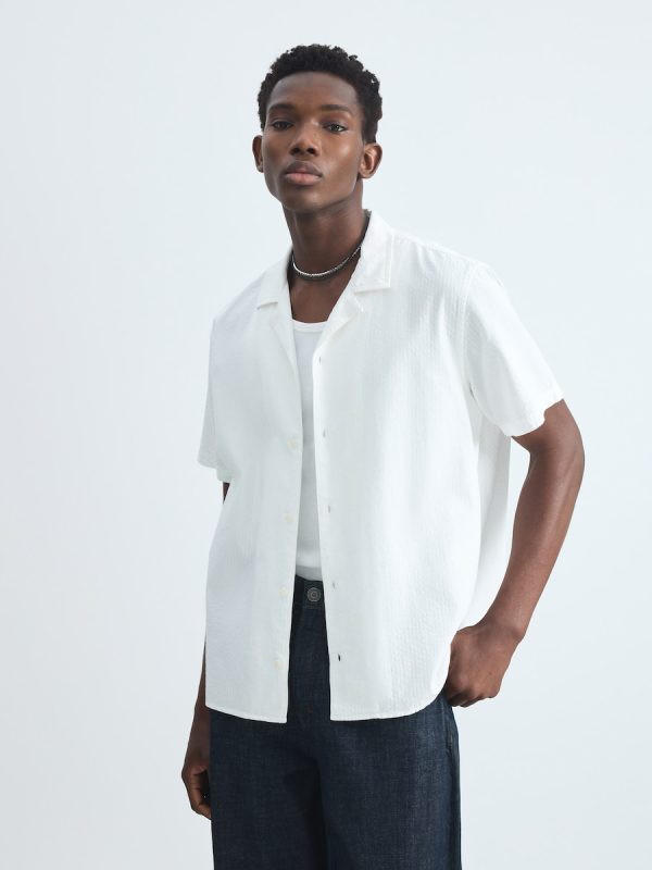 Camisa de hombre de manga corta - 120 Crudo
