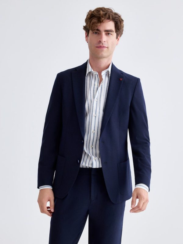 Americana vestir para hombre - Azul marino