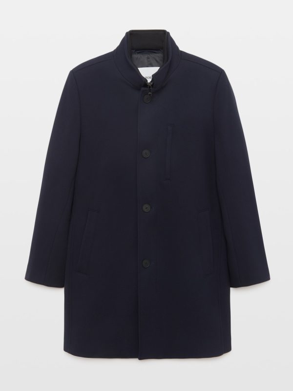Abrigo para hombre con estilo contemporáneo - Azul oscuro