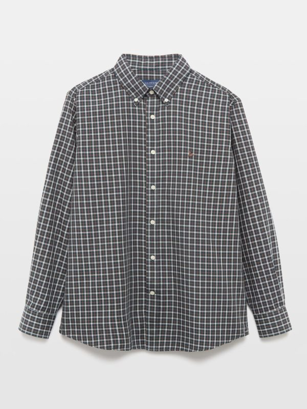 Camisa twill de hombre classic fit - Marrón