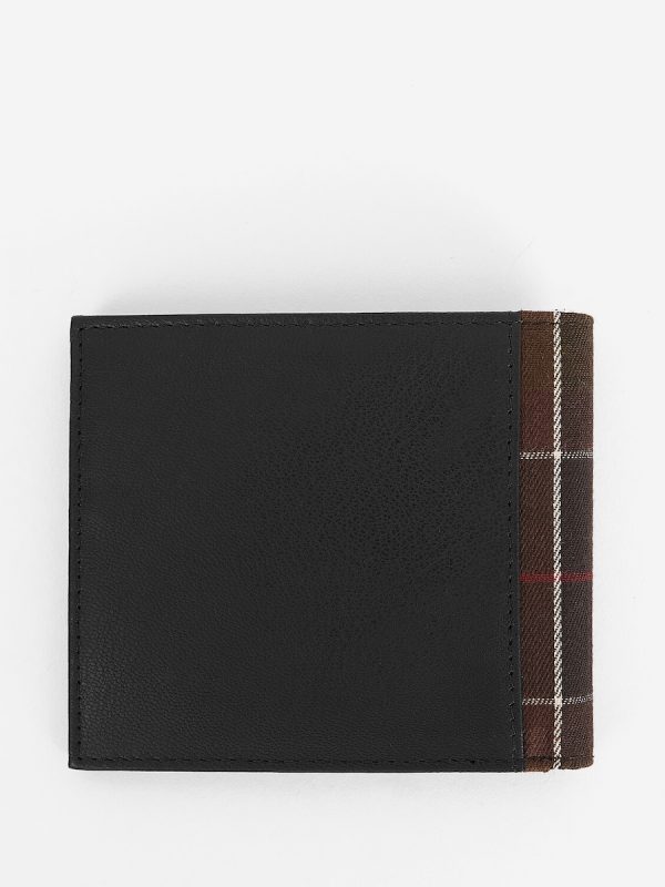 Pack cartera y tarjetero de hombre de piel - Negro