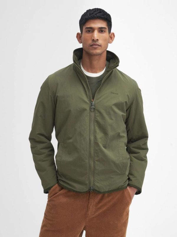 Polar de hombre reversible - Verde oscuro
