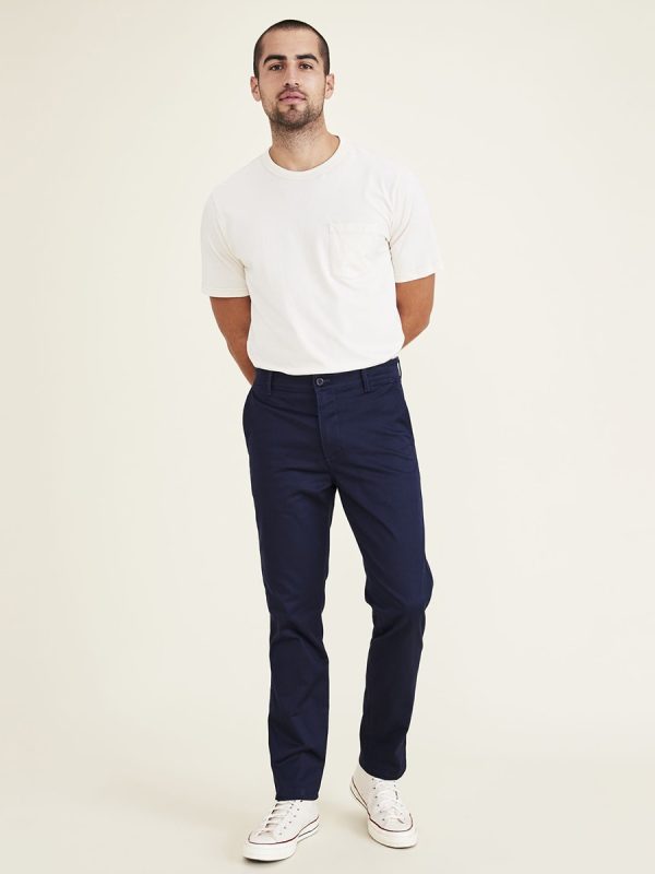 Pantalón chino de hombre, slim fit, color - Azul marino