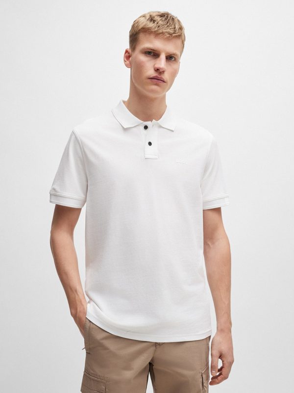 Polo de hombre manga corta - Blanco