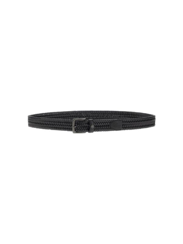 Cinturón de hombre trenzado elástico - Negro
