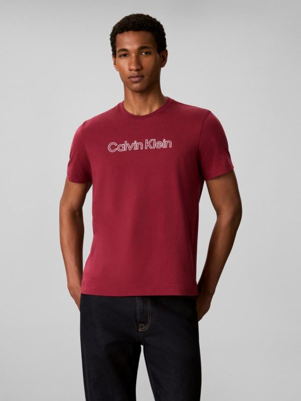 Camiseta Hombre corta con grafico - Rojo