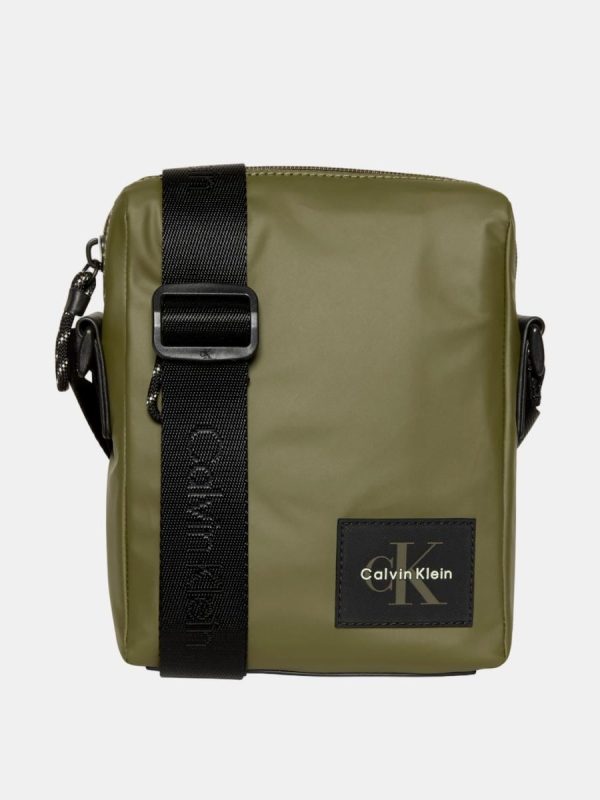 Bandolera Calvin Klein en nylon engomado - Verde