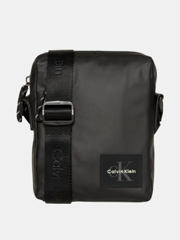 Bandolera Calvin Klein en nylon engomado - Negro