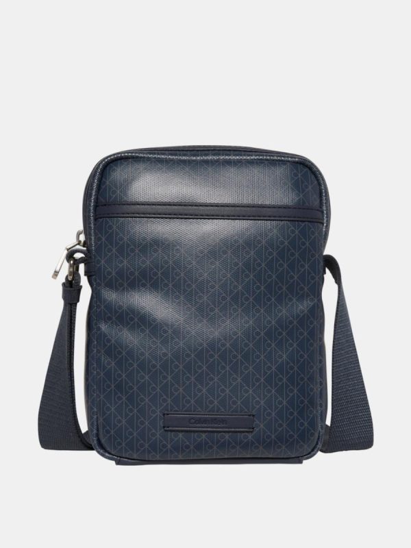 Bandolera Calvin Klein con estampado monogram - Azul marino