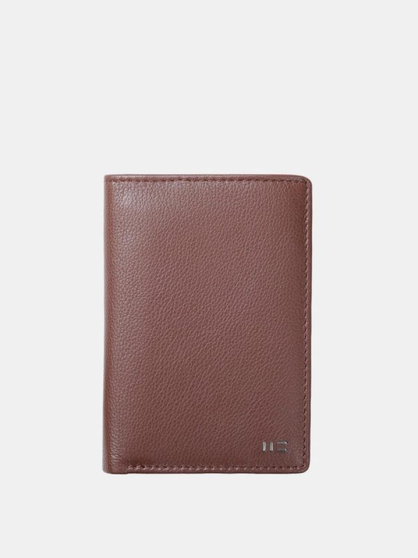 Cartera de piel de hombre. - Marrón