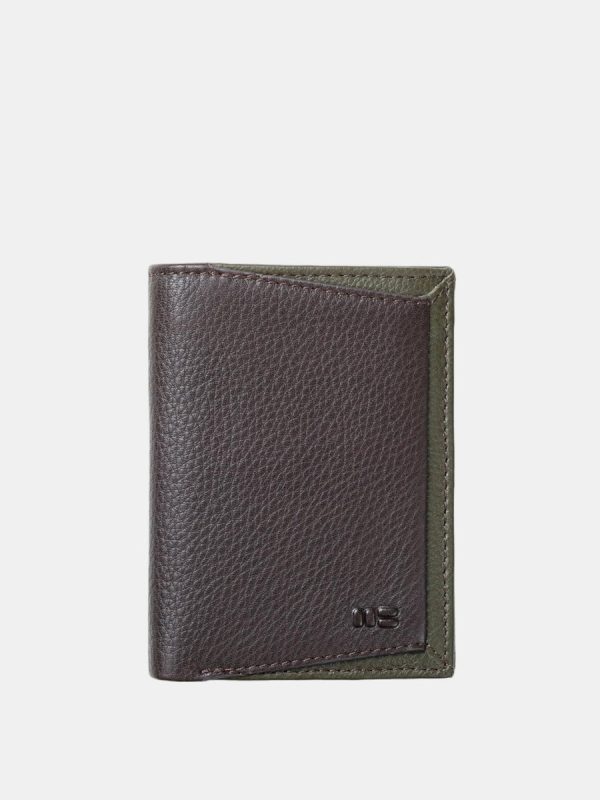 Cartera de piel de hombre. - Marrón