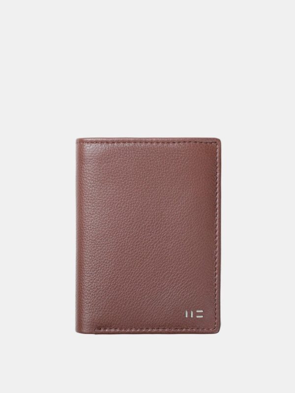 Cartera de piel de hombre. - Marrón