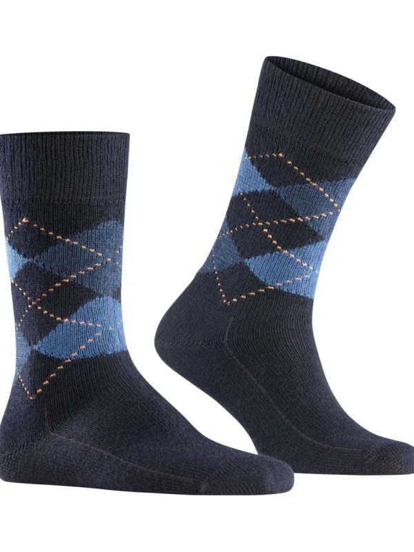 Calcetines de hombre Burlington cortos azul - Multicolor