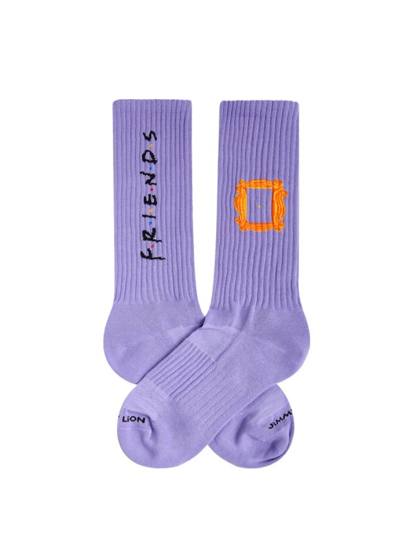 Calcetín de hombre Friends athletic gris - Morado