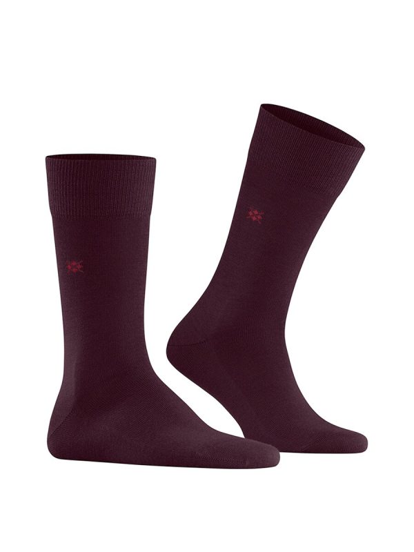 Calcetines cortos de hombre lisos - Burdeos