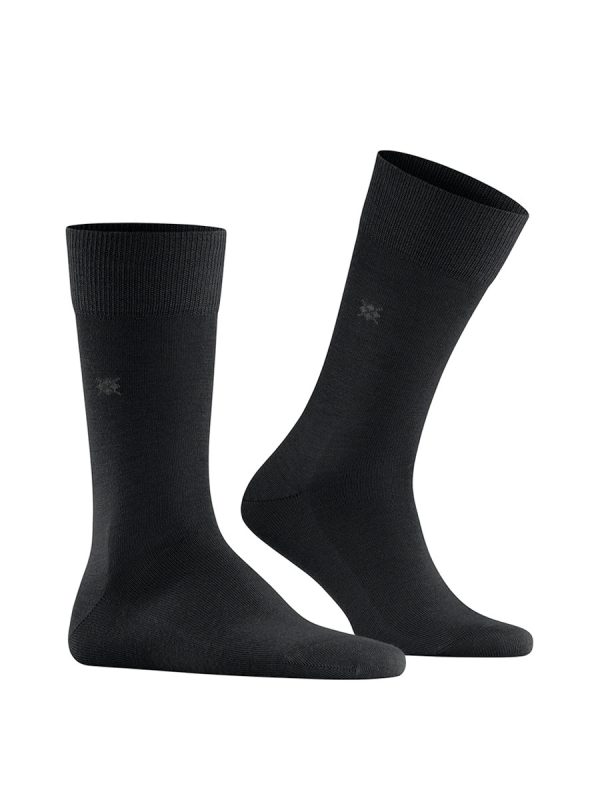 Calcetines cortos de hombre lisos - Negro