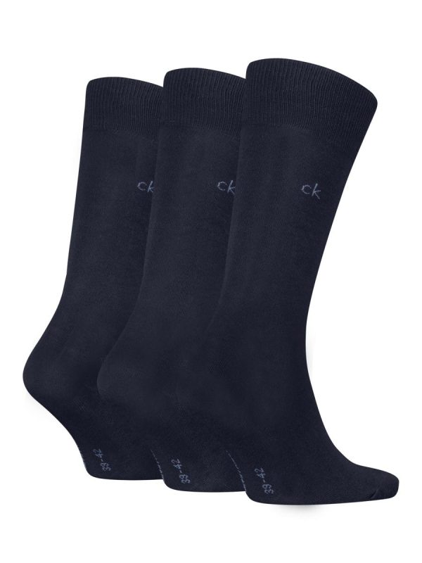 Calcetines clásicos de hombre de Calvin Klein (pack de 3) - Azul marino