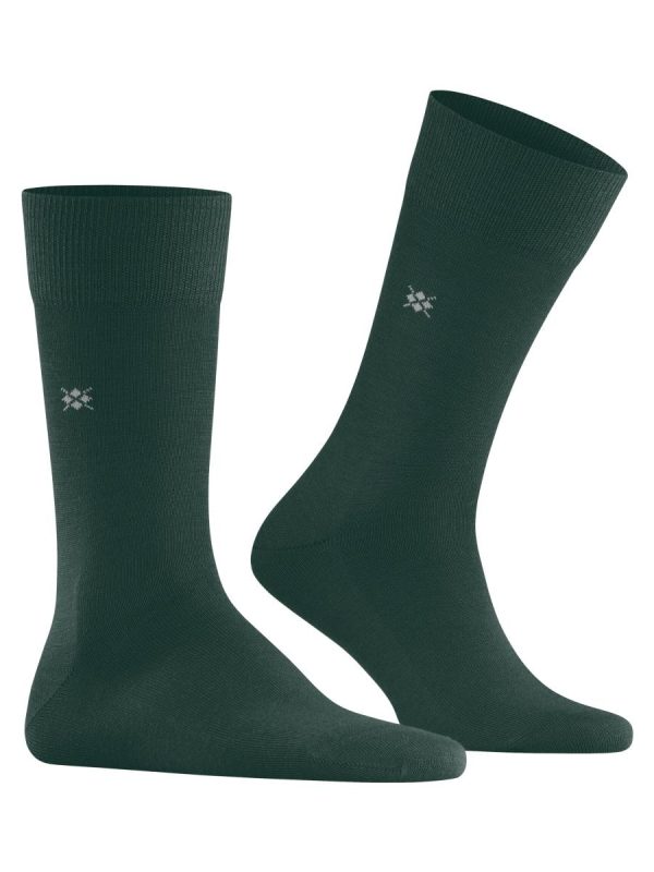 Calcetines cortos de hombre lisos - Verde oscuro