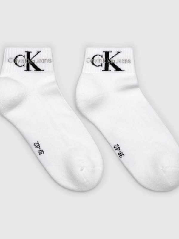 Pack de calcetines de media caña para Hombre Calvin Klein - Blanco