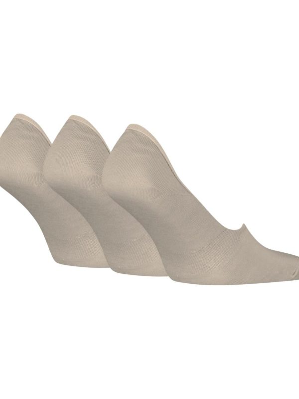 Calcetines invisibles de hombre de Calvin Klein (pack de 3) - Beige