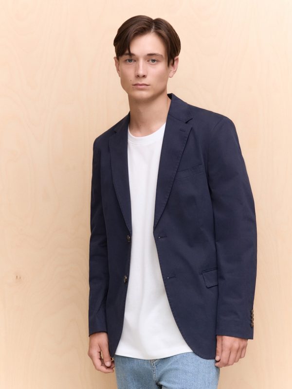 Chaqueta para hombre algodón - Azul marino