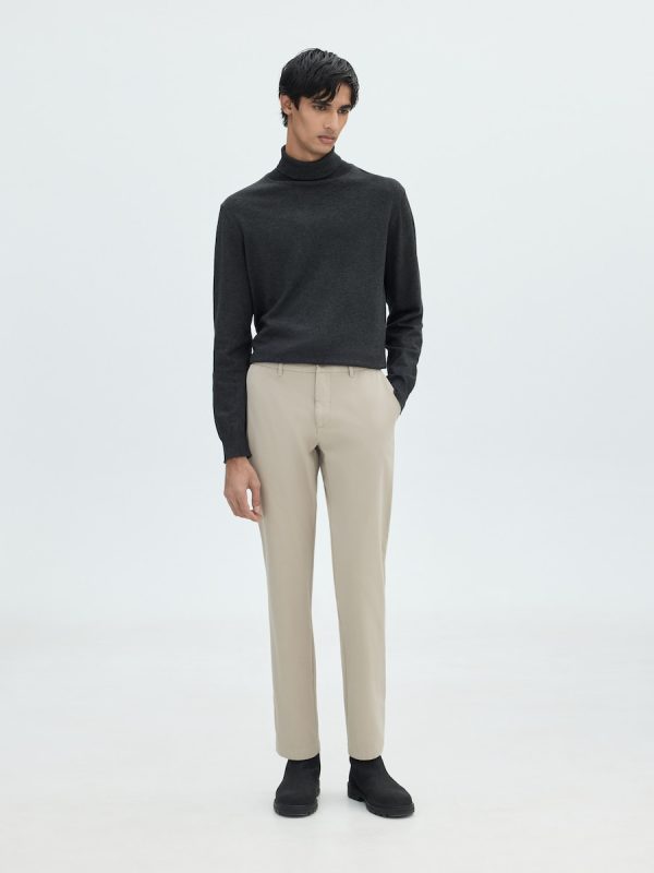 Chino de hombre slim bi-stretch - Beige