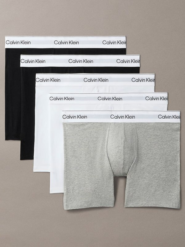 Pack de 5 boxers largos - Icon Cotton Stretch - Multicolor