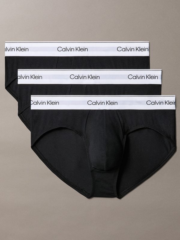 Pack de 3 slips - Icon Cotton Stretch - Negro