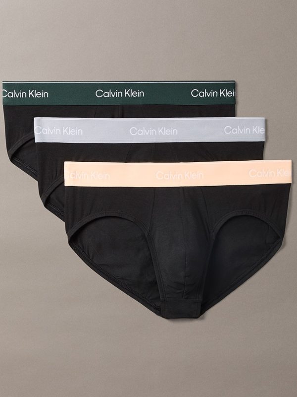 Pack de 3 slips - Icon Cotton Stretch - Negro