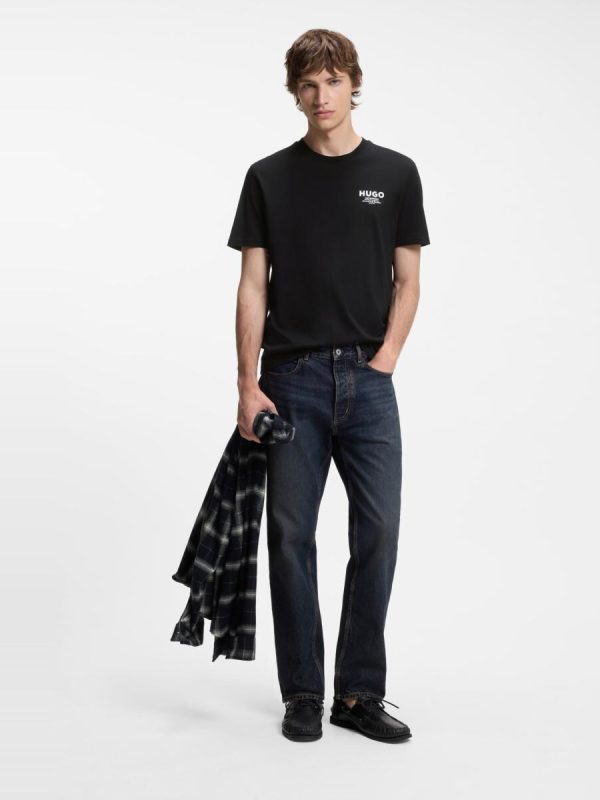 Camiseta manga corta de hombre - Negro