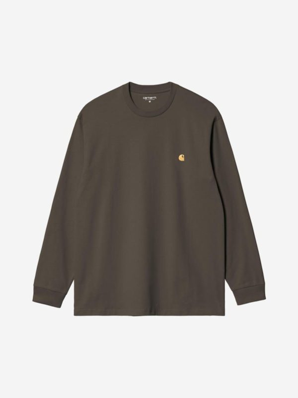 Camisetas de hombre L/S Chase T-Shirt - Gris