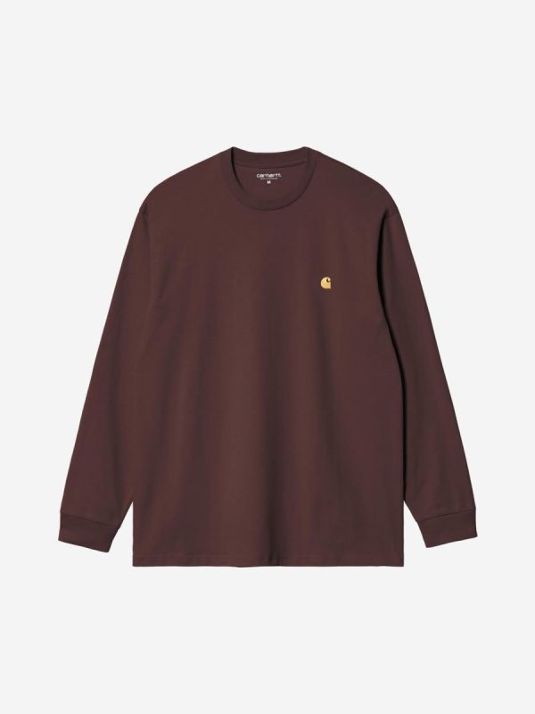 Camisetas de hombre L/S Chase T-Shirt - Marrón
