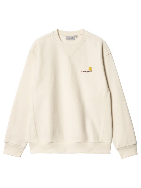 Sudadera chándal de hombre American Script Sweat - Blanco