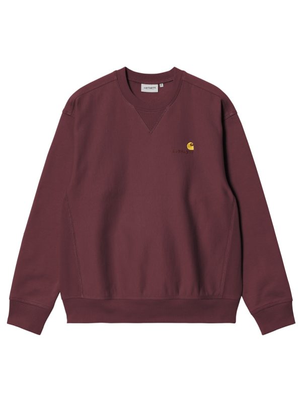 Sudadera chándal de hombre American Script Sweat - Rojo