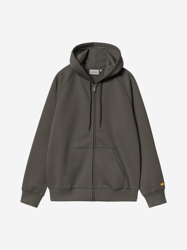 Sudadera de hombre con Capucha y cremallera regular fit - Gris