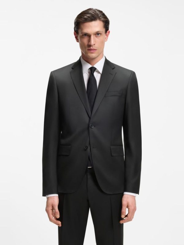 Americana de hombre separada en tallas grandes. - Negro
