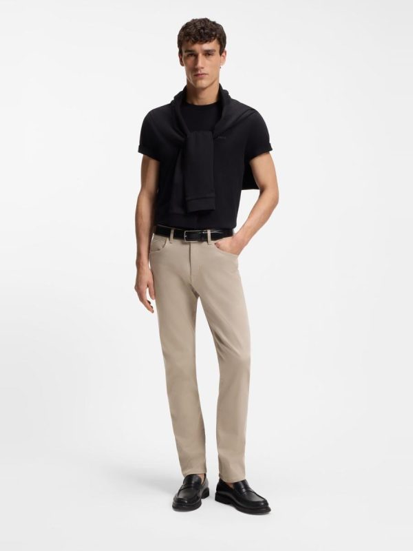 Pantalón largo de hombre tallas grandes. - Beige