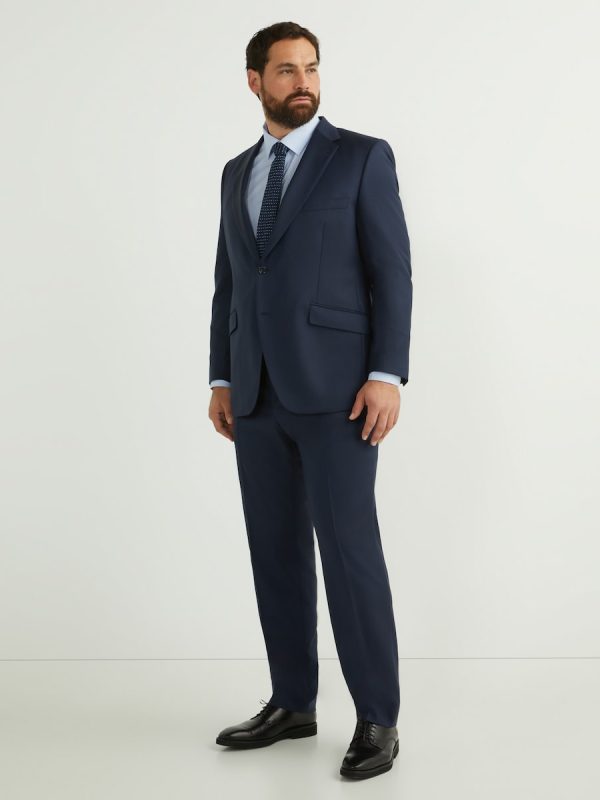 Camisa de vestir de hombre regular tallas grandes - Azul claro