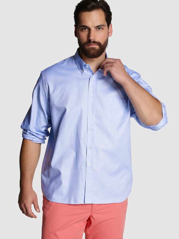 Camisa Regular de hombre tallas grandes - Azul