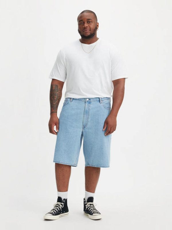 Bermuda vaquera de hombre 469 Loose™, tallas grandes - Azul claro