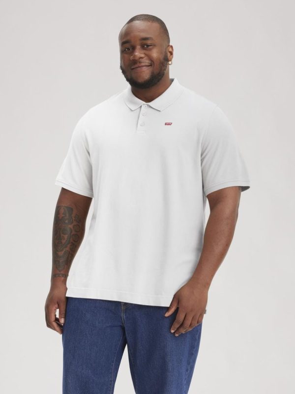 Polo de hombre classic blanco de manga corta tallas grandes - Blanco