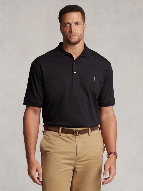 Camiseta de hombre de algodón suave Azul marino - Negro