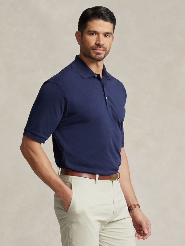 Camiseta de hombre de algodón pima Classic fit - Azul marino
