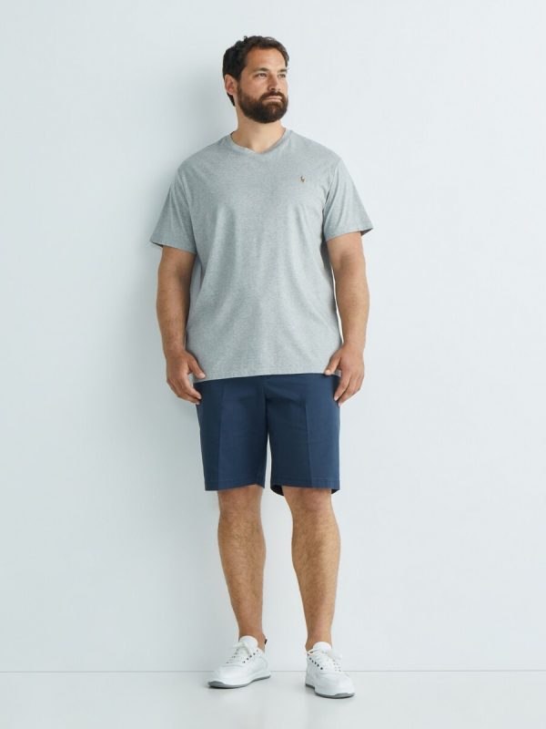 Camiseta de hombre de algodón Negro Polo - Gris