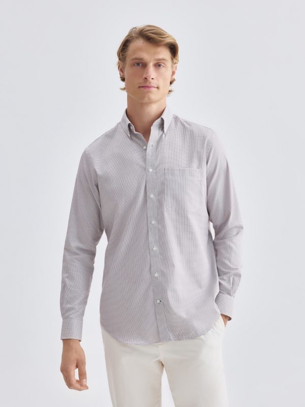 Camisa de hombre non iron - Rojo