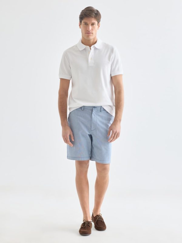 Bermuda chino regular fit 100% algodón de hombre - Gris oscuro