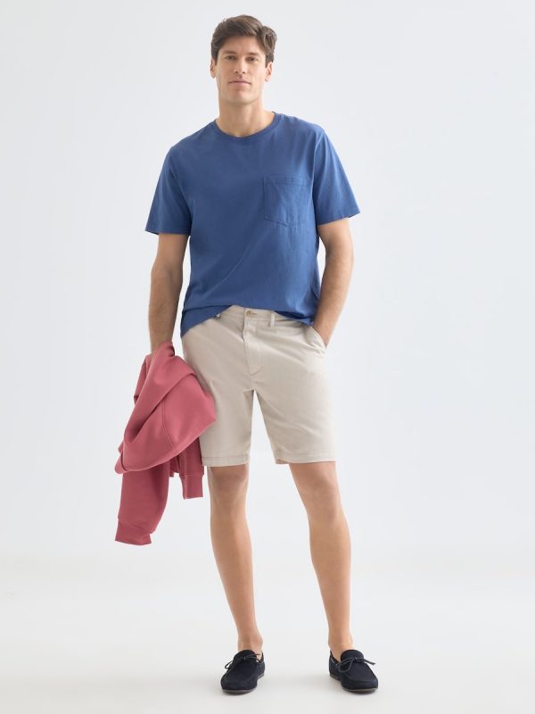 Bermuda chino regular fit 100% algodón de hombre - Marrón claro
