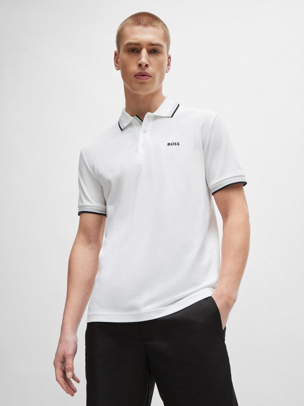 Polo manga corta de hombre - Blanco