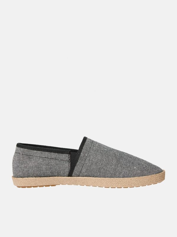 Alpargatas Tommy Hilfiger en lino - Negro