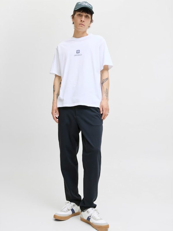Pantalón de hombre tipo jogger cintura elástica - Azul marino